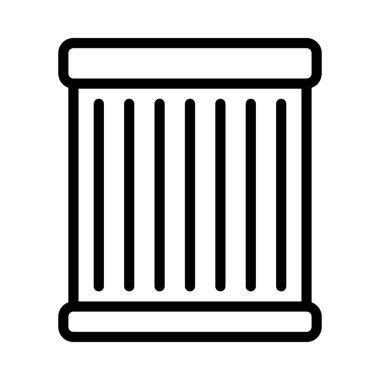 Yağ Filtresi Web simgesi vektör çizimi