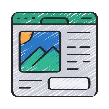 Web sitesi simgesi, vektör illüstrasyonu basit tasarım