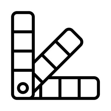 Renk Paleti Web simgesi vektör çizimi