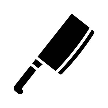 Kasap Bıçağı Web simgesi vektör illüstrasyonu