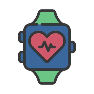 fitness web simgesi vektör çizimi