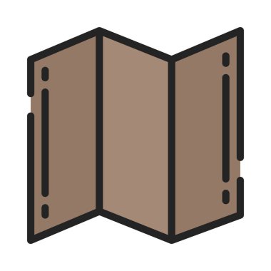 harita web simgesi vektör illüstrasyonu