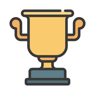 kupa ödülü izole edilmiş ikon vektör illüstrasyon tasarımı
