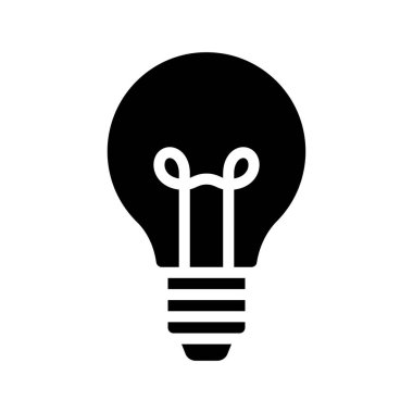 ampul simgesi, vektör illüstrasyonu