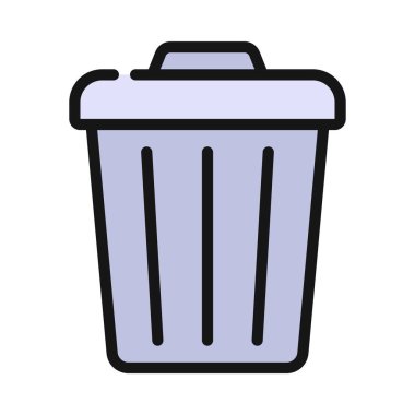 Çöp Kutusu ikon vektör illüstrasyonuName