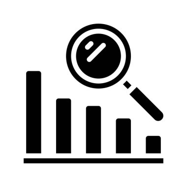 analitik web simgesi vektör illüstrasyonu