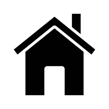 ev ikonu vektörü. düz tasarım çizimi beyaz arkaplanda izole edildi