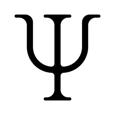 Psikoloji web simgesi vektör illüstrasyonu