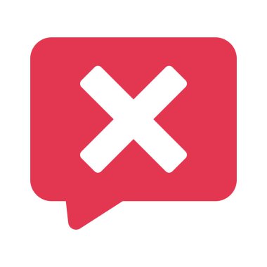 Hatalı İleti simgesi, vektör illüstrasyonu  