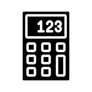 Sayıları Hesapla Web simgesi vektör çizimi