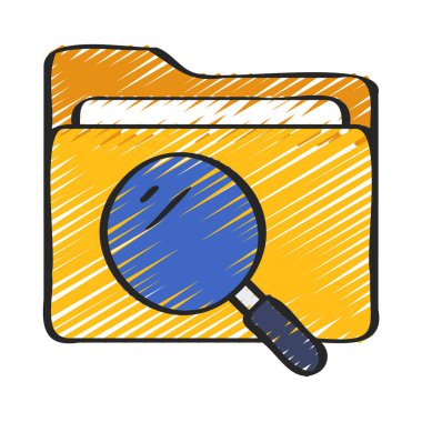 Dizin simgesi, vektör illüstrasyonu ara 