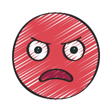 Kızgın Web simgesi vektör illüstrasyonu