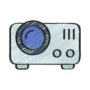 Projector web icon vector illustration 