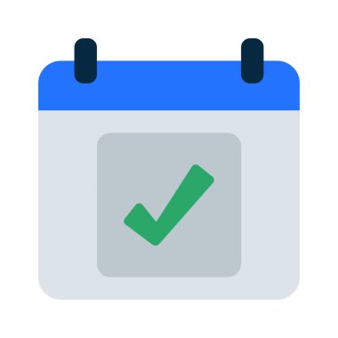 Takvim vektör simgesi, illüstrasyon  