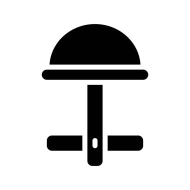 Yuvarlak Üst Kol Bağları web simgesi vektör çizimi 