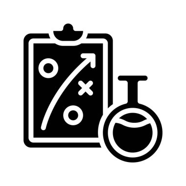 Plan Web simgesi vektör illüstrasyonu test ediliyor 