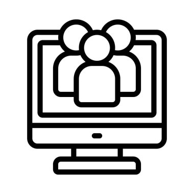 Takım Uygulaması Web simgesi vektör çizimi 