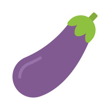 Patlıcan Web simgesi vektör illüstrasyonu