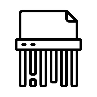 Parçalama Belgesi simgesi, vektör illüstrasyonu 