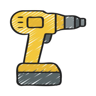 Elektrikli Sondaj Ağı vektör çizimi 