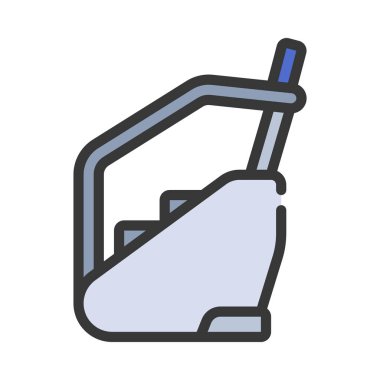 Stepper Machine web simgesi vektör çizimi 