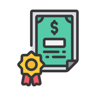 Bond Servis web simgesi vektör illüstrasyonu 