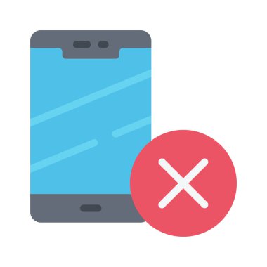 Boomer Cep Telefonu Kullanamaz Web simgesi vektör çizimi 