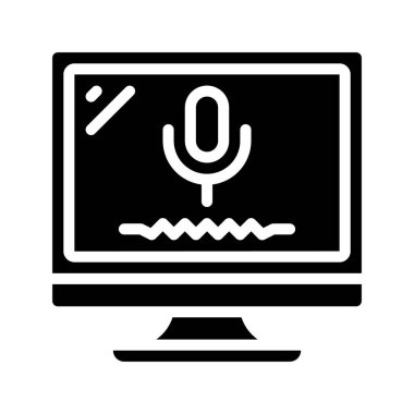 Ses Kontrollü Aygıt Ağ vektör ilüstrasyonuName