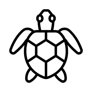 Kaplumbağa ağ ikonu vektör illüstrasyonu 