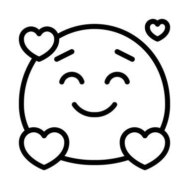 Aşk web simgesi vektör illüstrasyonunda