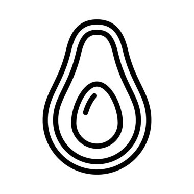 avokado web simgesi vektör çizimi