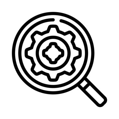 Arama vektör satırı simgesi