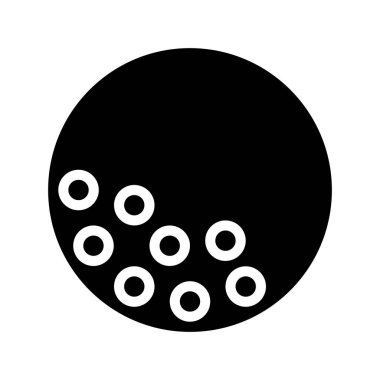 Golf Topu web simgesi vektör illüstrasyonu