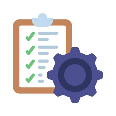 Proje Yönetimi simge vektör çizim           