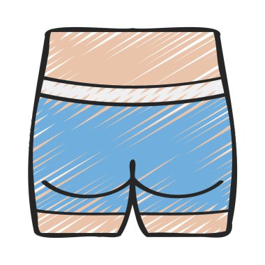 Buttocks web simgesi vektör illüstrasyonu