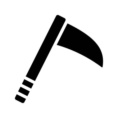 Ninja Axe Web simgesi vektör illüstrasyonu