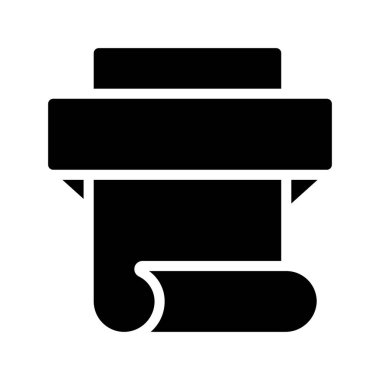  Beyaz arkaplanda sancak simgesi. vektör illüstrasyonu 