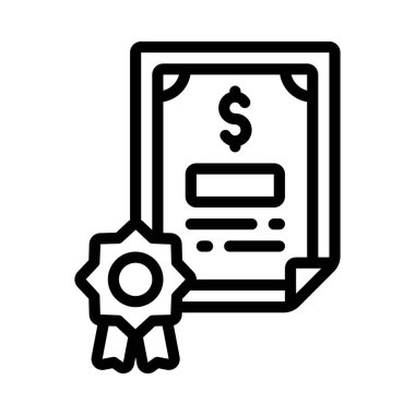 Bond Servis web simgesi vektör illüstrasyonu