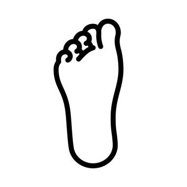Foot web simgesi vektör illüstrasyonu