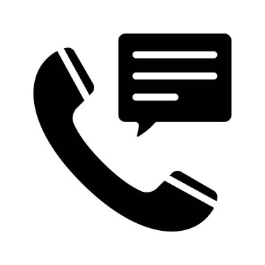 telefon çağrısı web simgesi vektör illüstrasyonu