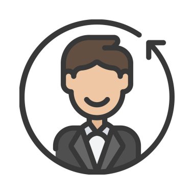 Kullanılan Web simgesi vektör illüstrasyonu