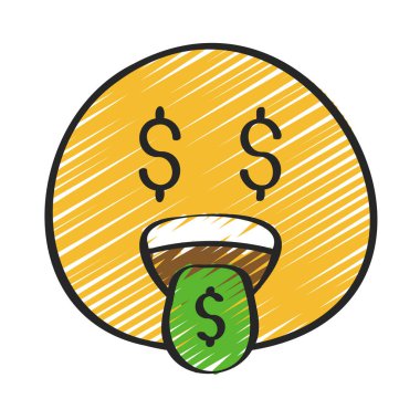 Para Gözü Web simgesi vektör illüstrasyonu