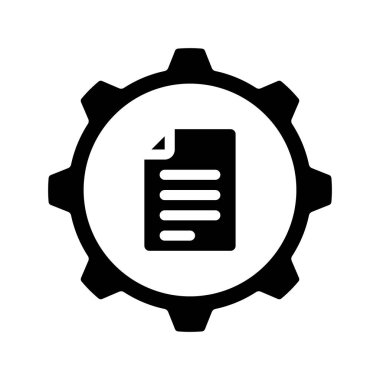 İçerik Yönetimi web simgesi vektör illüstrasyonu