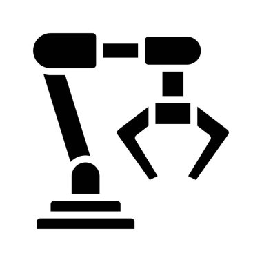 üretim hattı web simgesi vektör illüstrasyonu