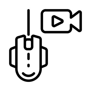 Canlı PC Oyun Web simgesi vektör illüstrasyonu