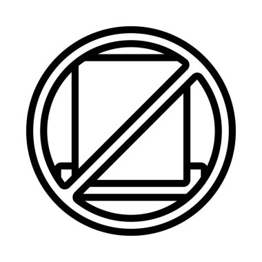 Oylama simgesi vektör illüstrasyonu yok