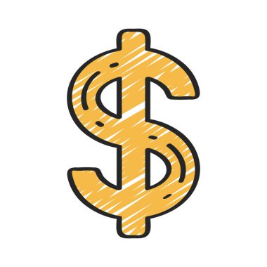 Amerikan Para Birimi Düz Vektör simgesi