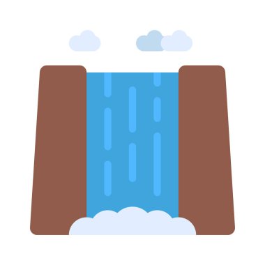 Baraj simgesi vektör illüstrasyonu