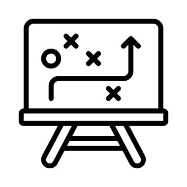 beyaz tahta web simgesi vektör illüstrasyonu