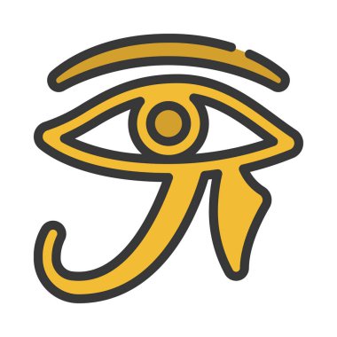 Göz simgesi, vektör illüstrasyonu basit tasarım